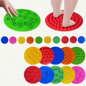 Sensory Pads Sensory Mats Tactile Sensory Circles Sensory Discs Mat for Game Preschool Children Active Play