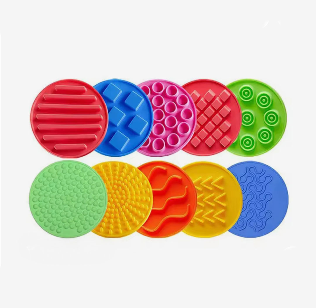 Sensory Pads Sensory Mats Tactile Sensory Circles Sensory Discs Mat for Game Preschool Children Active Play - Image 2